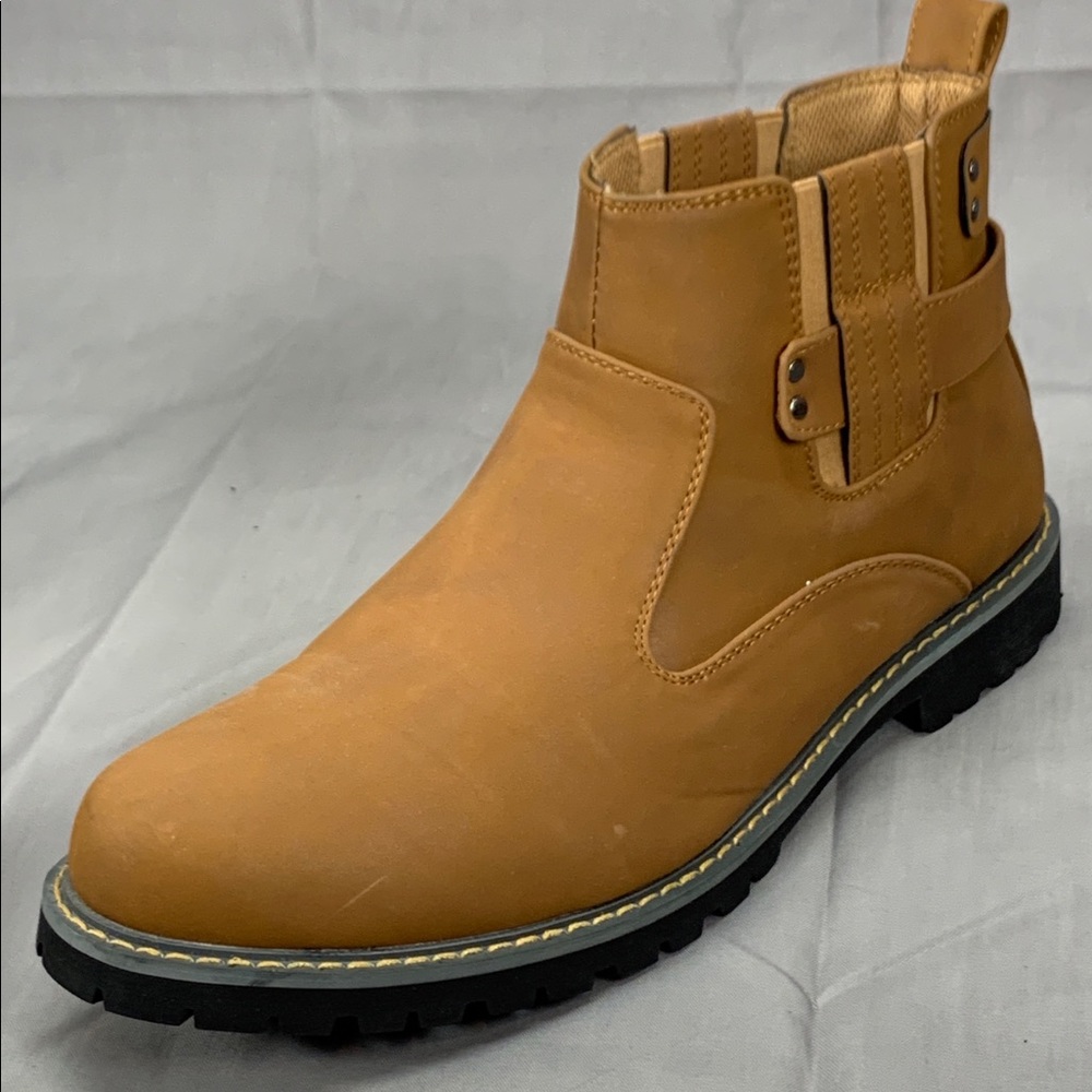 Solo Men's Brown Ram Boot Size 12 Faux Leather